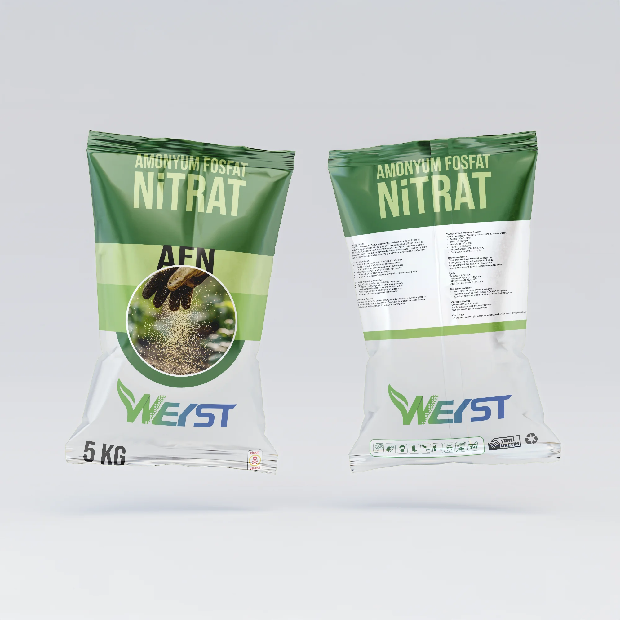 5Kg Amonyum Fosfat Nitrat 5Kg Amonyum Fosfat Nitrat (AFN) - Görsel 1