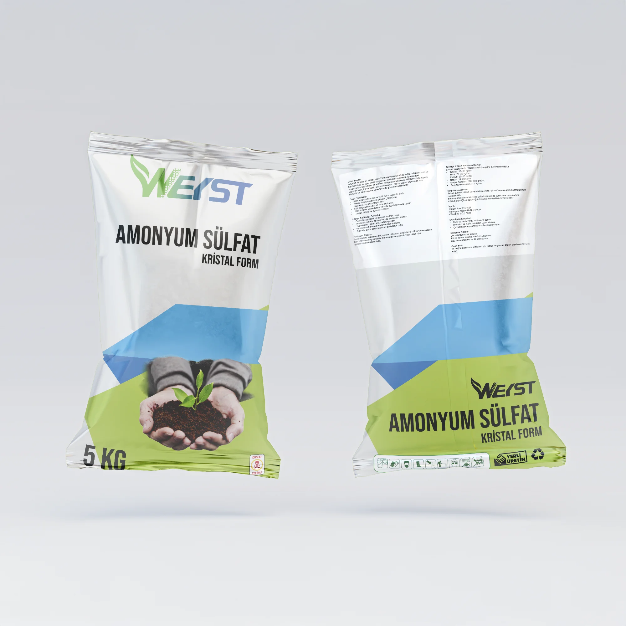 5Kg Amonyum Sülfat Kristal Form 5Kg Amonyum Sülfat – Kristal Form - Görsel 1